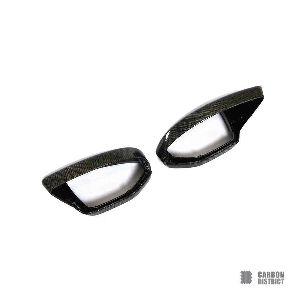 Audi A6/S6/RS6/A7/S7/RS7 (C8) carbon fibre mirror caps (replacement) — fits 2019-2025
