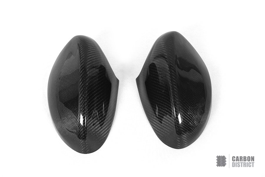 BMW 3 Series (E92) carbon fibre mirror caps (V1) — fits 2007-2013