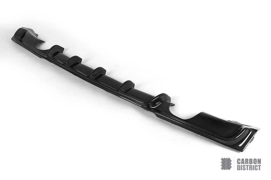 BMW 3 Series (F30) carbon fibre rear diffuser (twin outlet) — fits 2012-2019