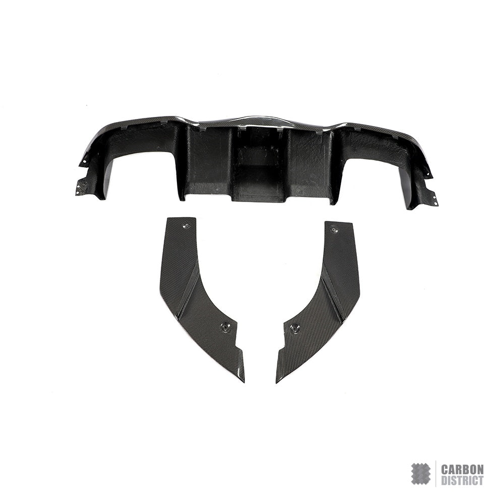 BMW M2 (F87) carbon fibre rear diffuser (V7) — fits 2016-2021