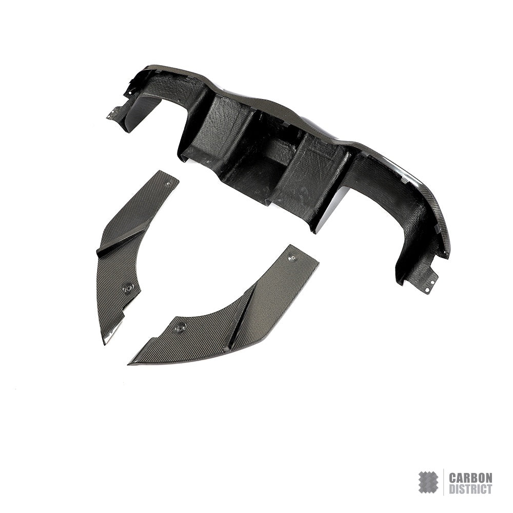 BMW M2 (F87) carbon fibre rear diffuser (V7) — view 4
