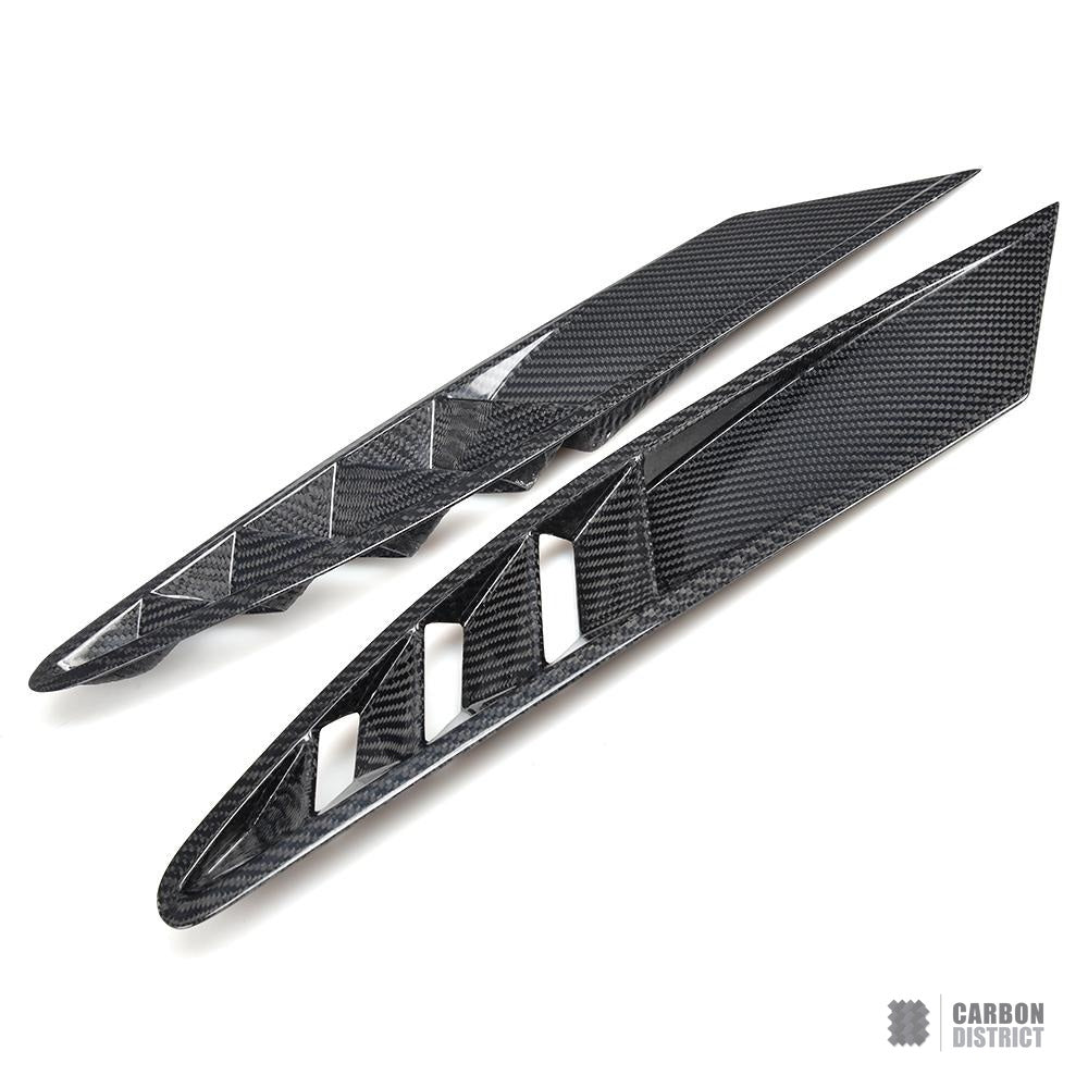 Ferrari 458 (F142) Carbon Fibre Front Bumper Inserts