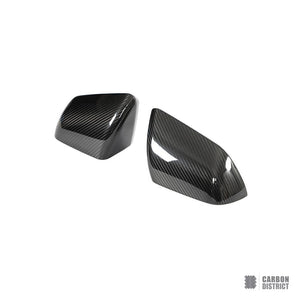 Ford Mustang (S550) dry carbon fibre mirror caps — fits 2015-2023