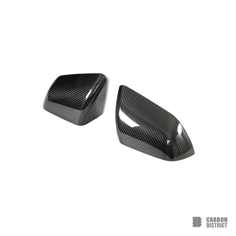 Ford Mustang (S550) dry carbon fibre mirror caps — fits 2015-2023