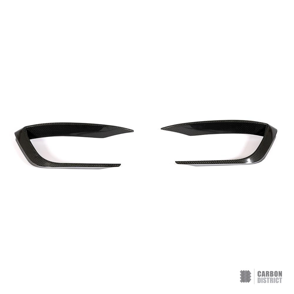 Maserati Ghibli (M157) Carbon Fibre Front Bumper Inserts