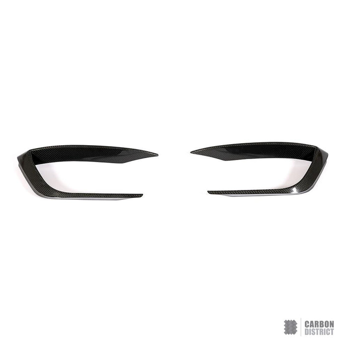 Maserati Ghibli (M157) Carbon Fibre Front Bumper Inserts