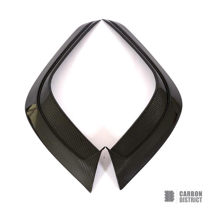 Mercedes GLE Coupe (C292) carbon fibre front canards — fits 2015-2019