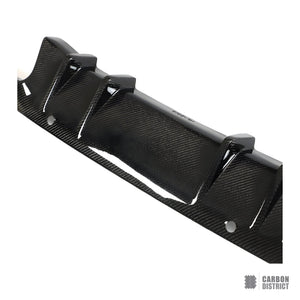 Mercedes C-Class (W205) carbon fibre rear diffuser (V2) — fits 2015-2019