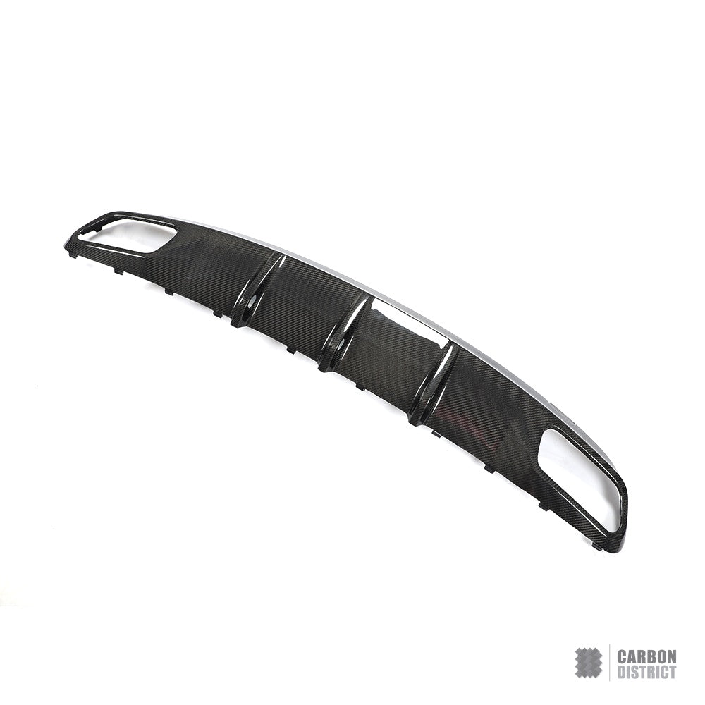 Mercedes GLA (X156) carbon fibre rear diffuser — UV-stable gloss finish