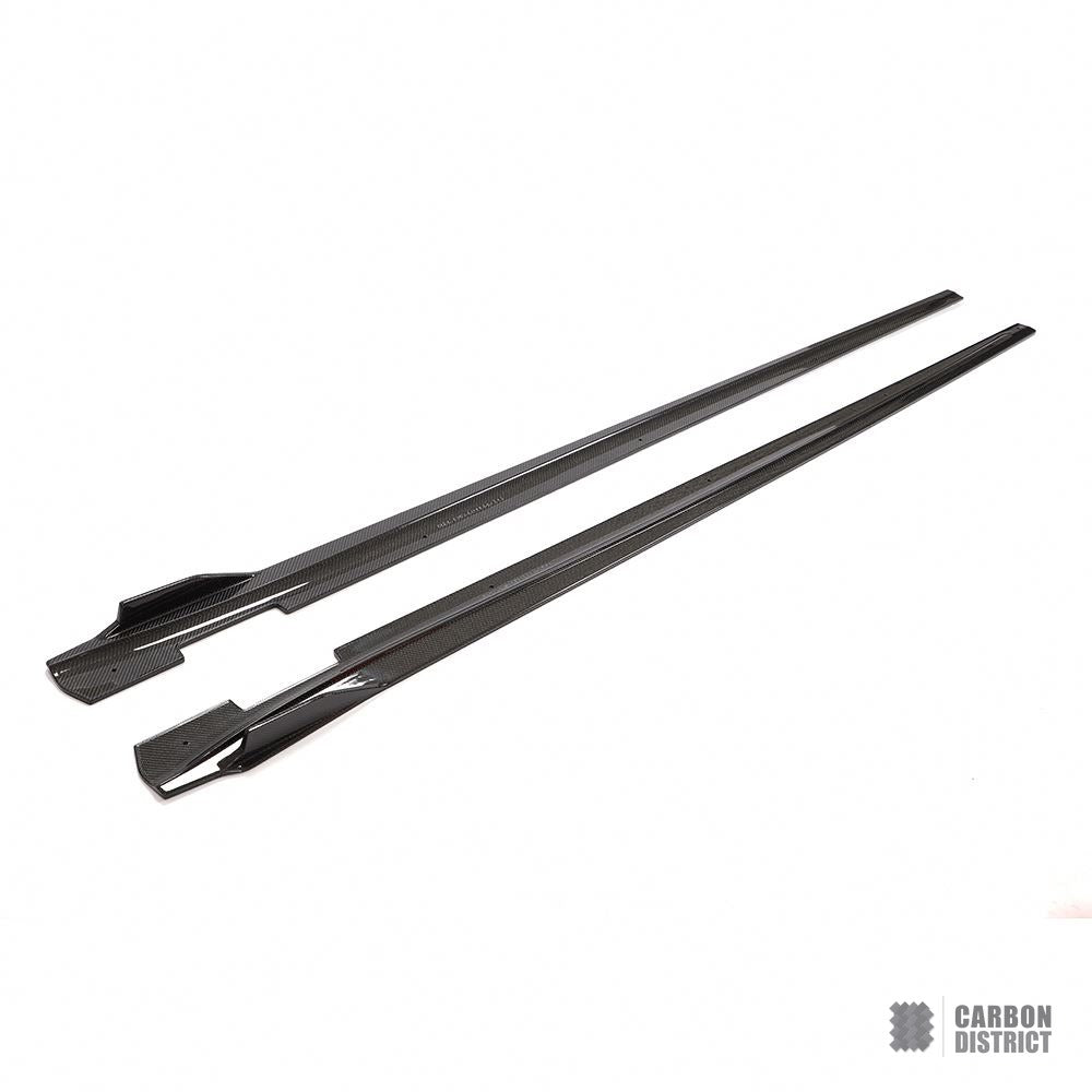 Porsche Panamera (971) carbon fibre side skirts (V2) — fits 2016-2024