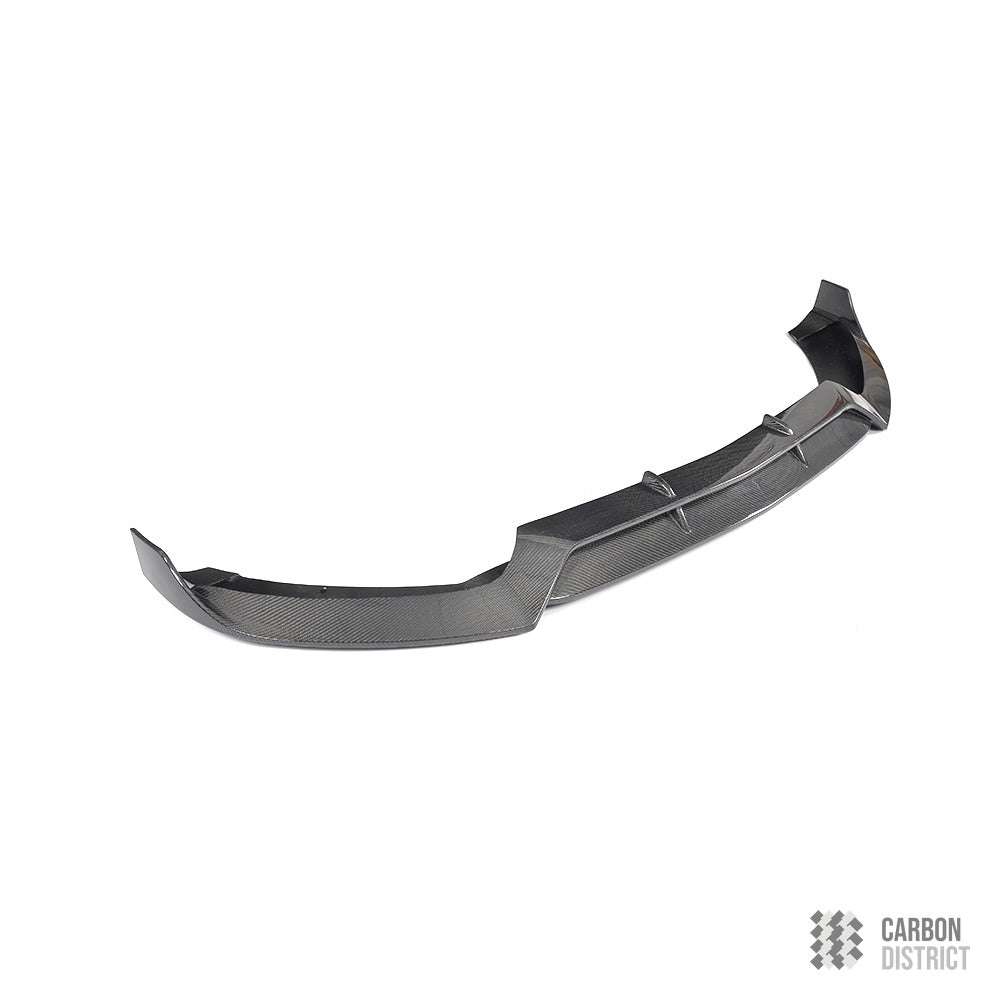 Mercedes C-Class (W205) carbon fibre front lip — 3K twill gloss finish