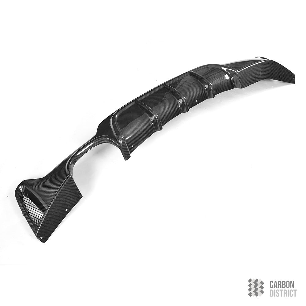 BMW 4 Series (F32/F33/F36) carbon fibre rear diffuser (M sport Lip) — fits 2013-2018