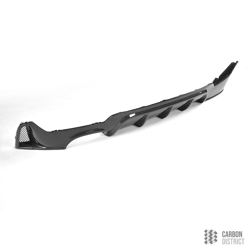 BMW 4 Series (F32/F33/F36) carbon fibre rear diffuser (M sport Lip) — made to order in genuine carbon fibre