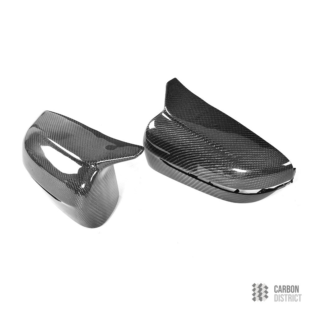 BMW 5 Series (G30) carbon fibre mirror caps — made to order in genuine carbon fibre