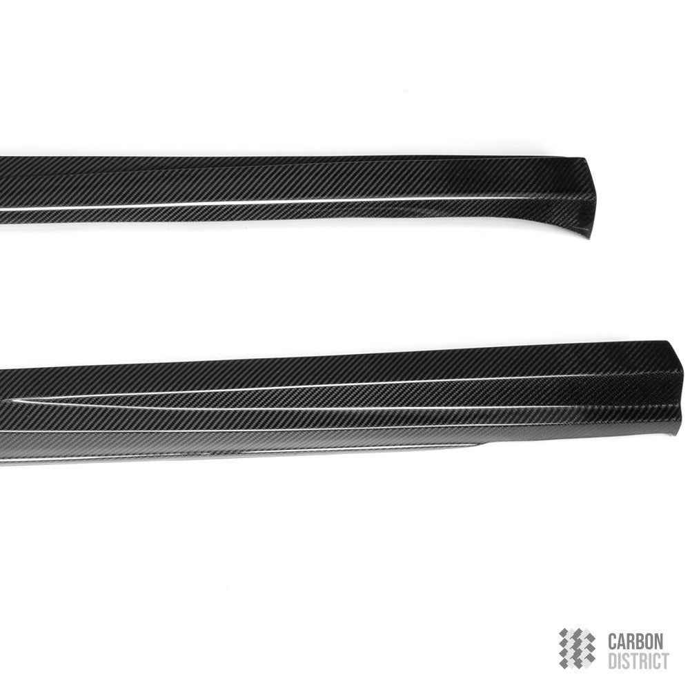 VW Golf (MK7/MK7.5) carbon fibre side skirts — fits 2013-2020