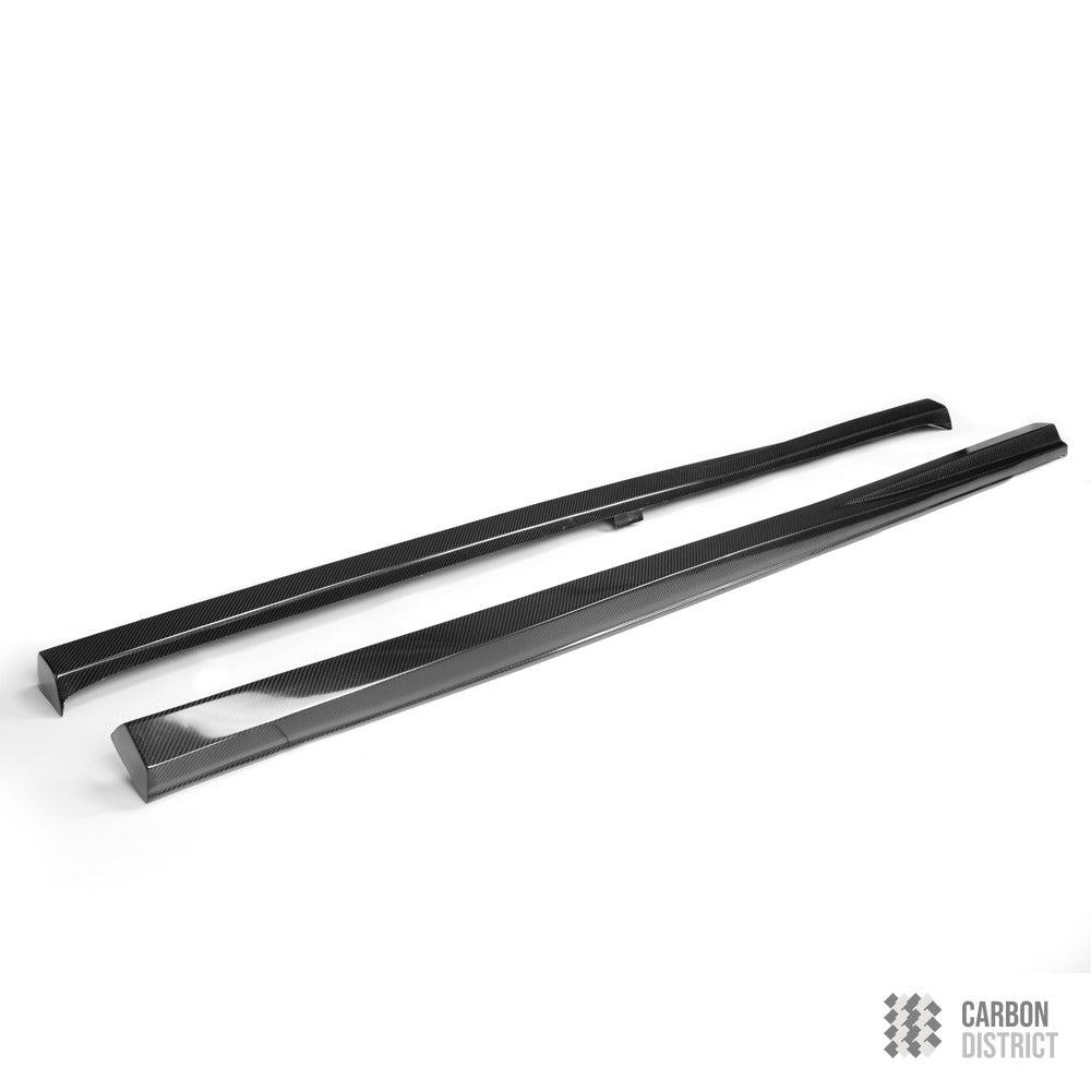 VW Golf (MK7/MK7.5) carbon fibre side skirts — made to order in genuine carbon fibre