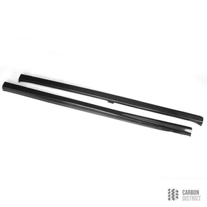 VW Golf (MK7/MK7.5) carbon fibre side skirts — full product view