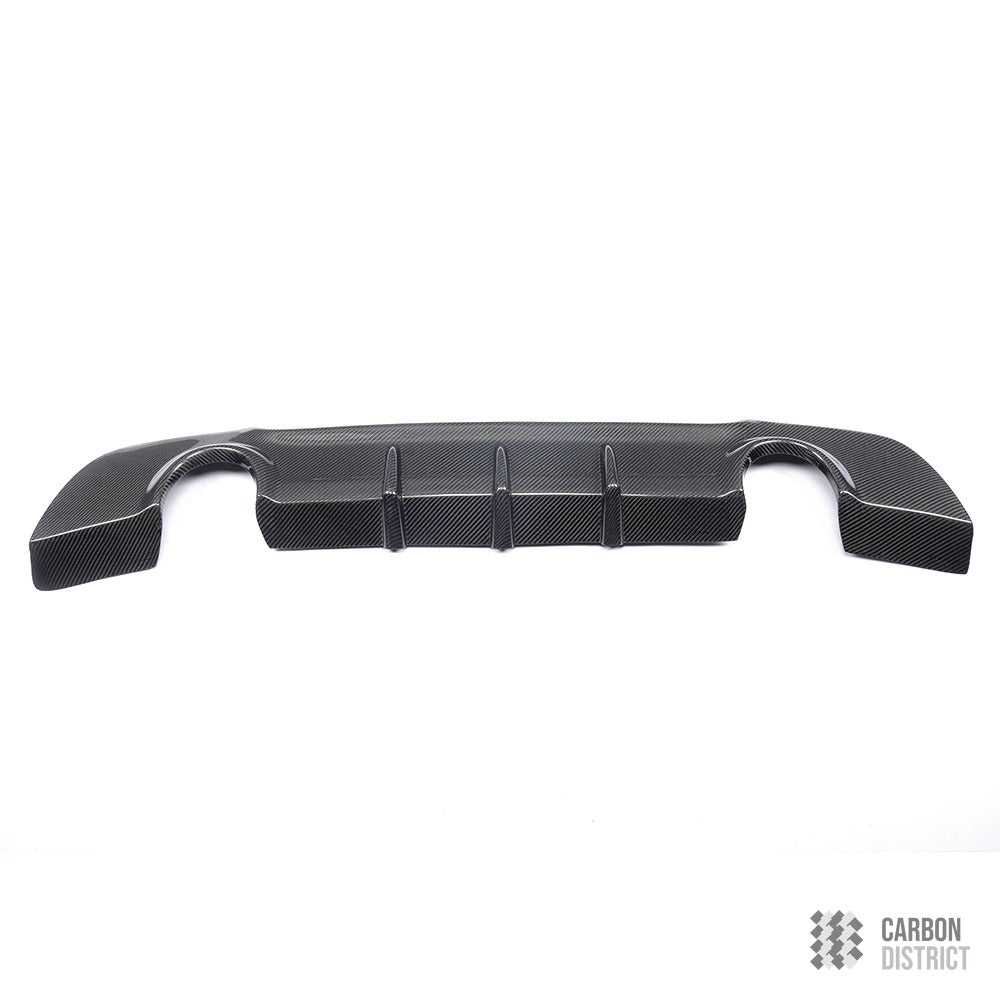 BMW 3 Series (E92) carbon fibre rear diffuser — 3K twill gloss finish