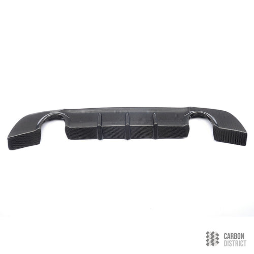 BMW 3 Series (E92) carbon fibre rear diffuser — 3K twill gloss finish