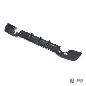 BMW 3 Series (E92) carbon fibre rear diffuser — UV-stable gloss finish detail