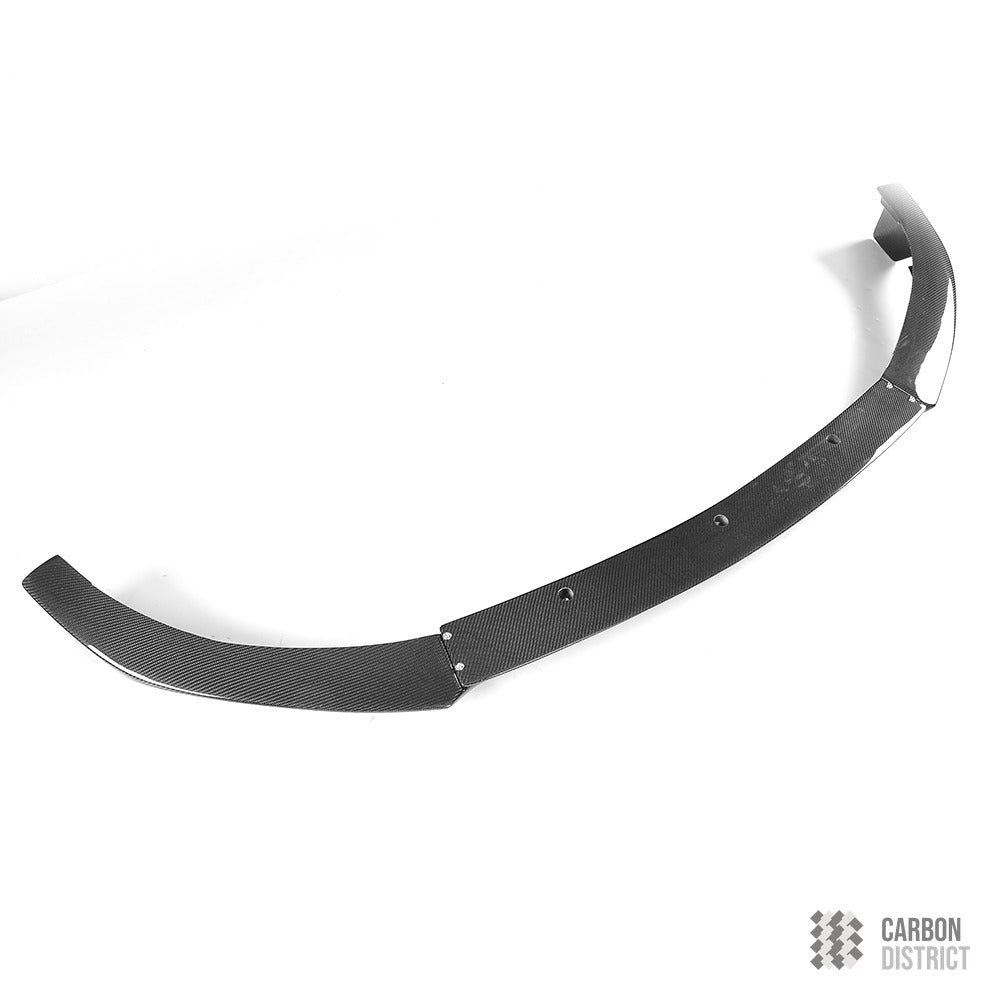 Mercedes C-Class (W205 Coupe) carbon fibre front lip — fits 2015-2019
