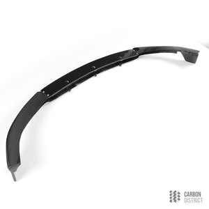 Mercedes C-Class (W205 Coupe) carbon fibre front lip — UV-stable gloss finish detail