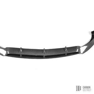 Mercedes C-Class (W205 Coupe) carbon fibre front lip — 3K twill gloss finish