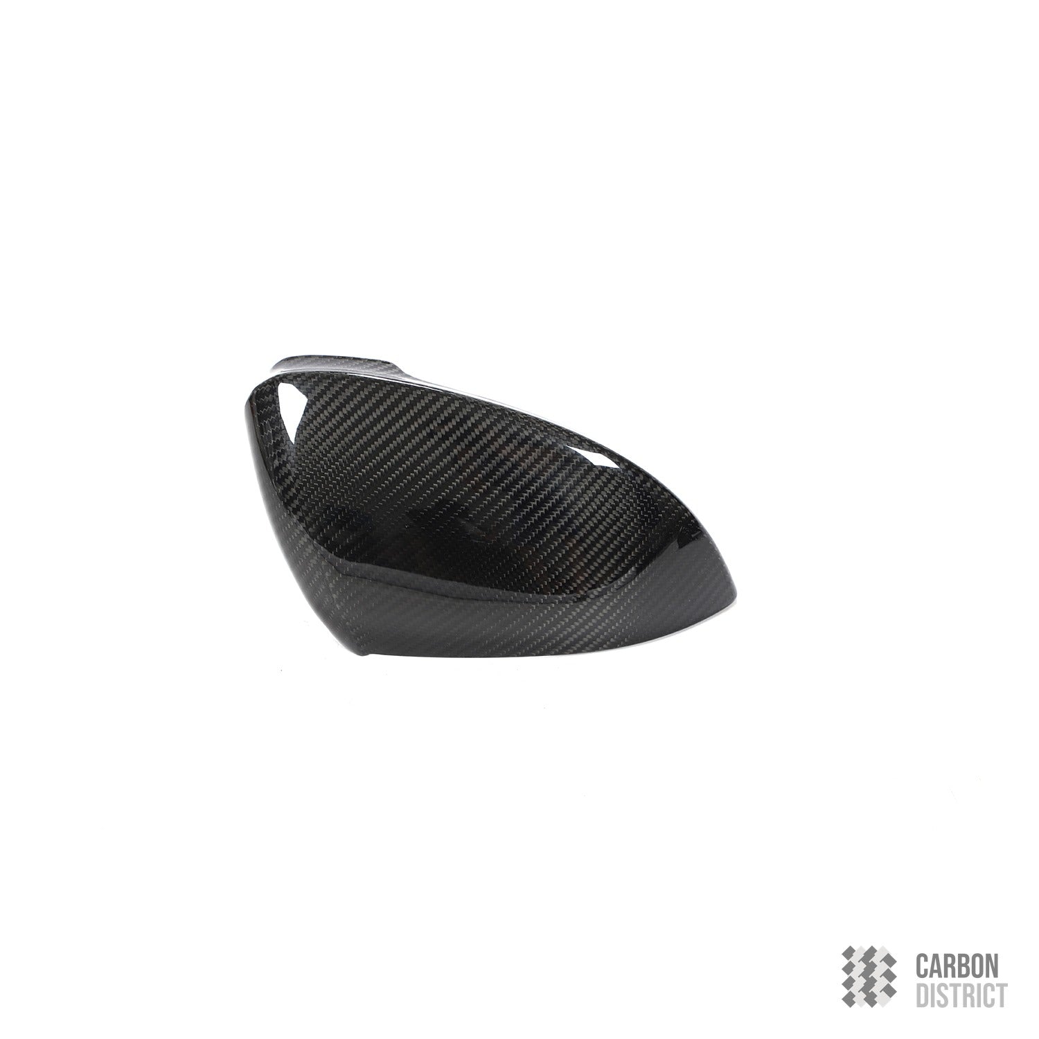 VW Golf Mk8 carbon fibre mirror caps — made to order in genuine carbon fibre