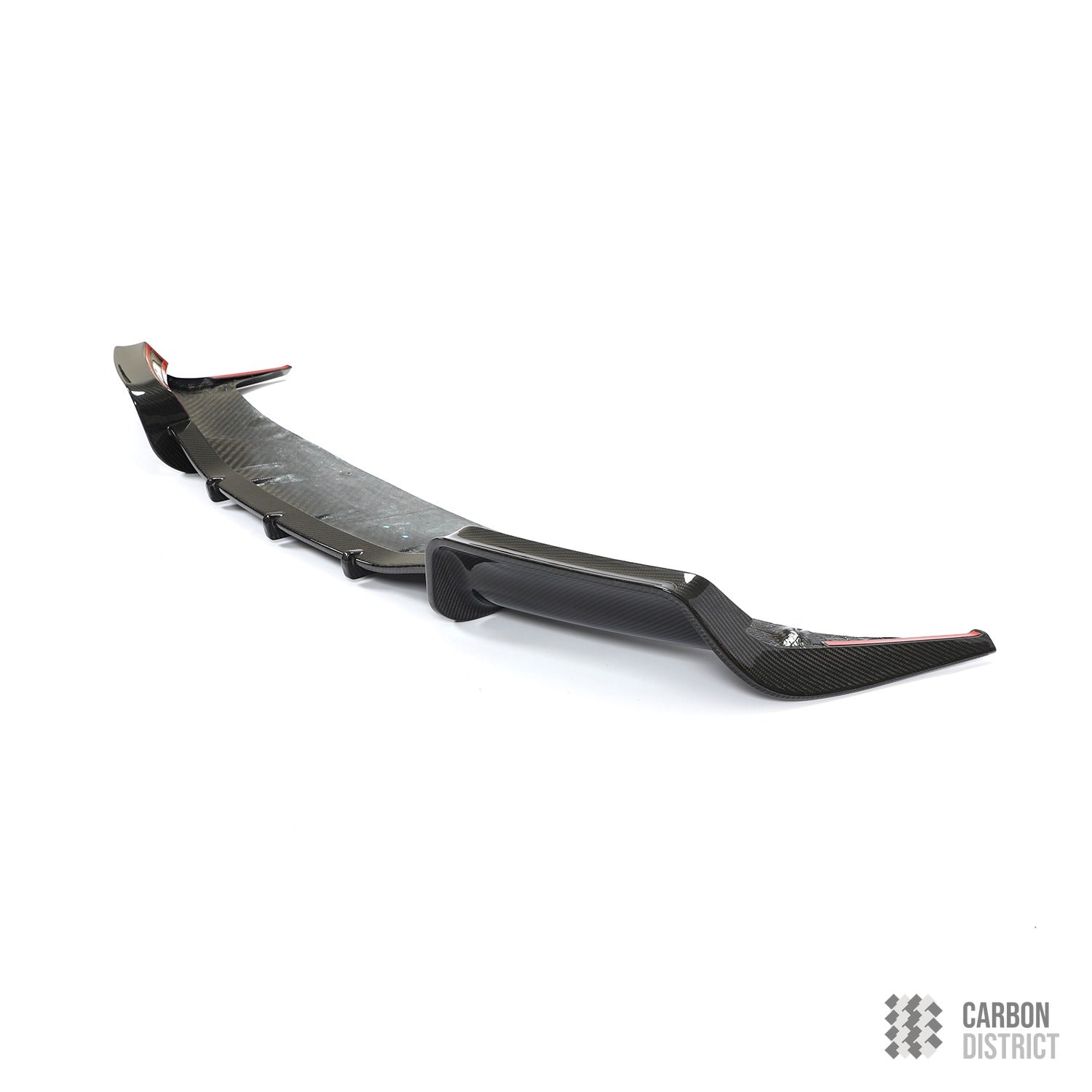 Tesla Model Y dry carbon fibre rear diffuser — dry carbon weave