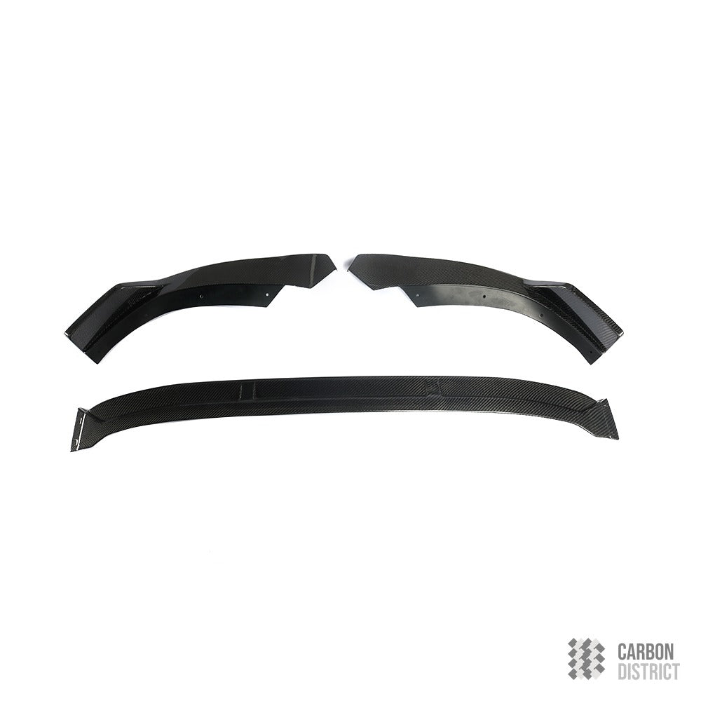 Audi A4/S4 (B9) carbon fibre front lip — fits 2016+