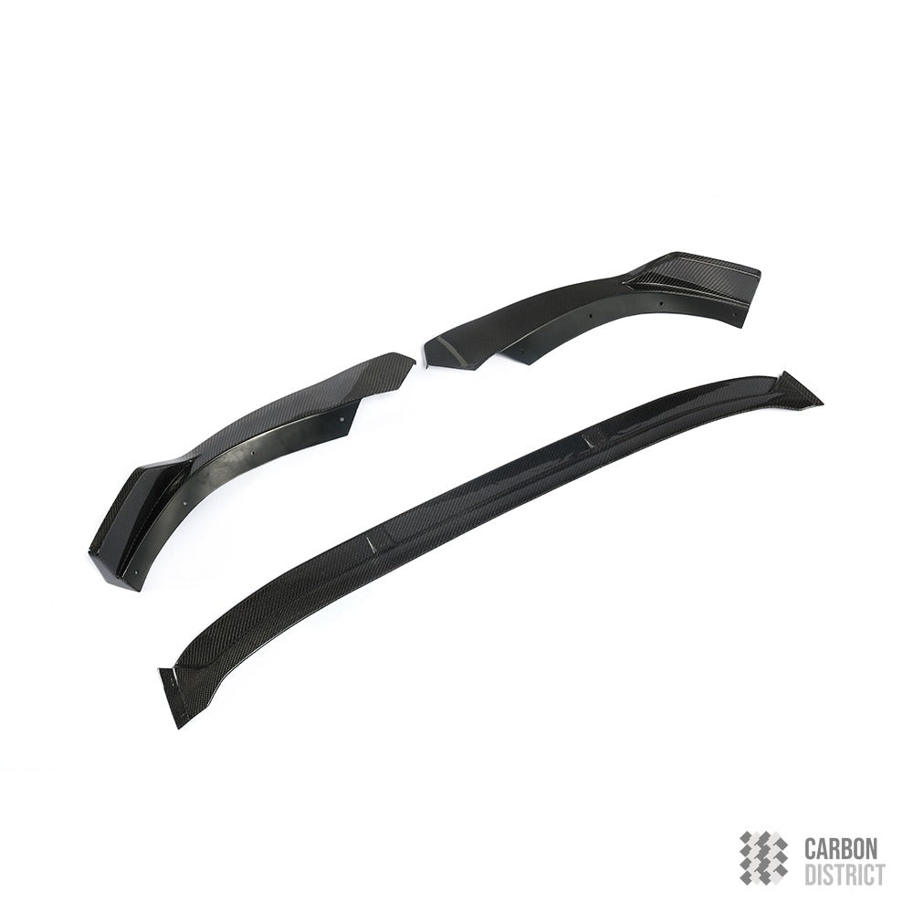 Audi A4/S4 (B9) carbon fibre front lip — made to order in genuine carbon fibre