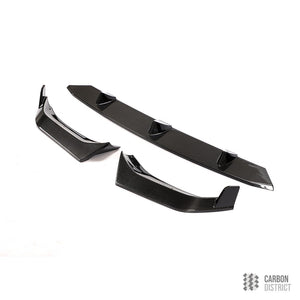 BMW X7 M Sport (G07) carbon fibre front lip — 3K twill gloss finish