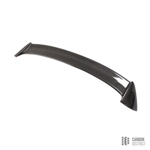 BMW 1 Series (F20) carbon fibre spoiler (Roof) — UV-stable gloss finish detail
