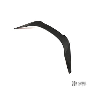 Toyota Supra (A90) carbon fibre spoiler — UV-stable gloss finish detail