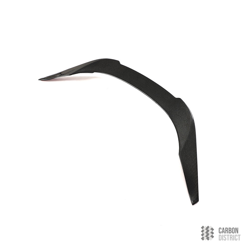 Toyota Supra (A90) carbon fibre spoiler — UV-stable gloss finish detail