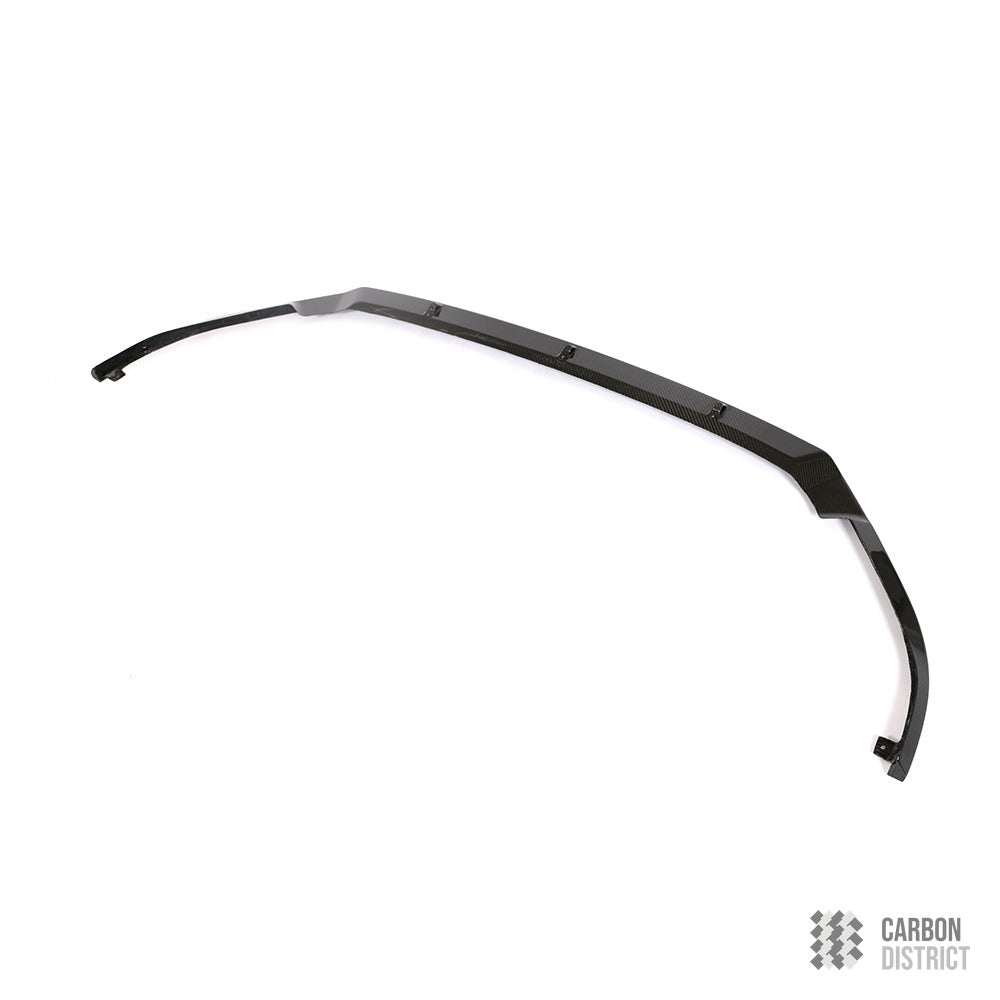 VW Golf (MK7) carbon fibre front splitter — UV-stable gloss finish detail