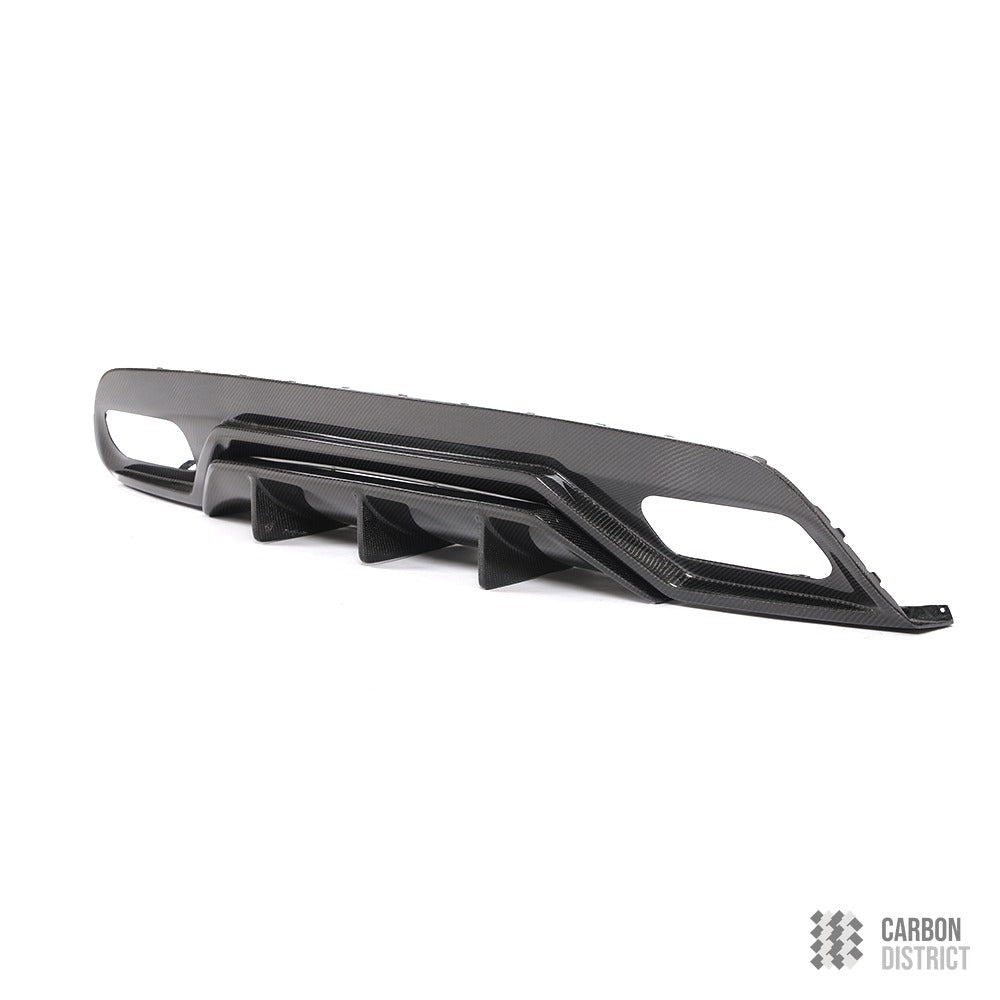 Mercedes A Class (W176) carbon fibre rear diffuser — 3K twill gloss finish