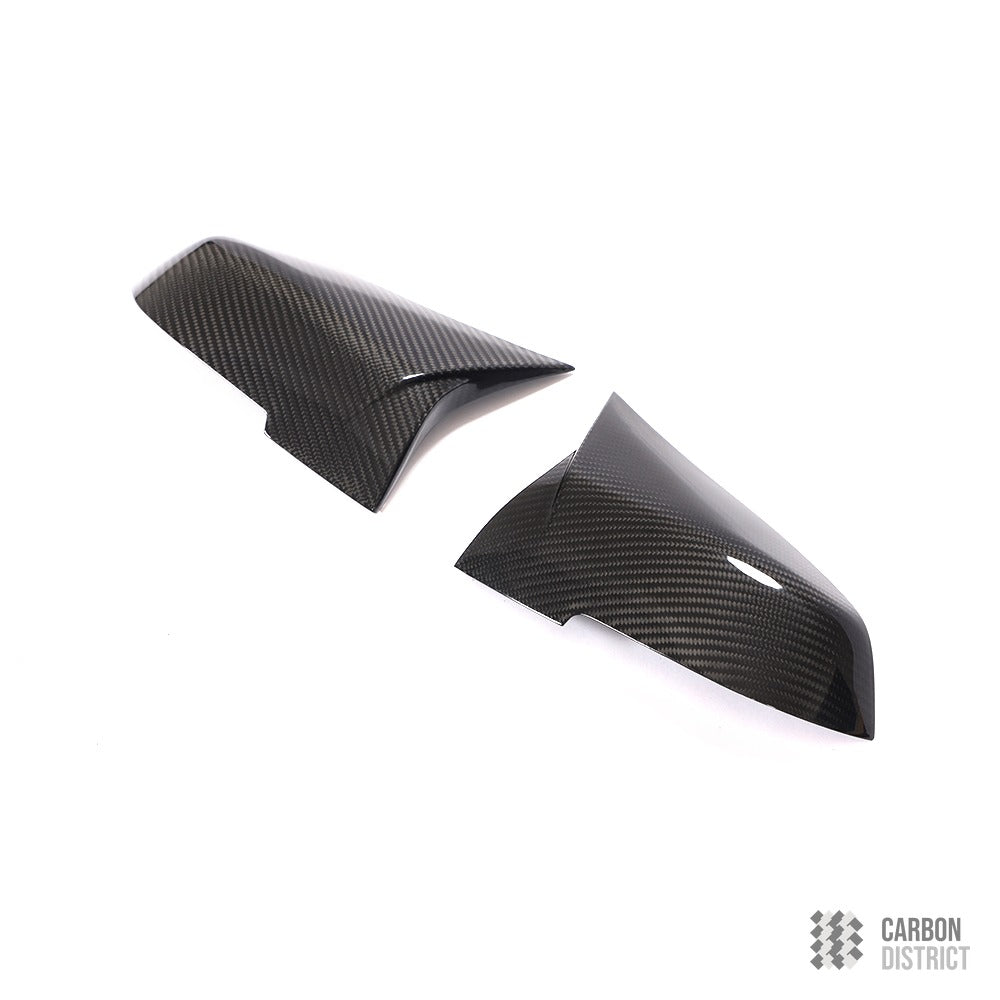 BMW 1 Series (F20) carbon fibre mirror caps (M3 Style) — fits 2011-2019