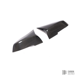 BMW 1/2/3/4 Series (F20-F36) dry carbon fibre mirror caps (M3 Style) — fits 2014-2019