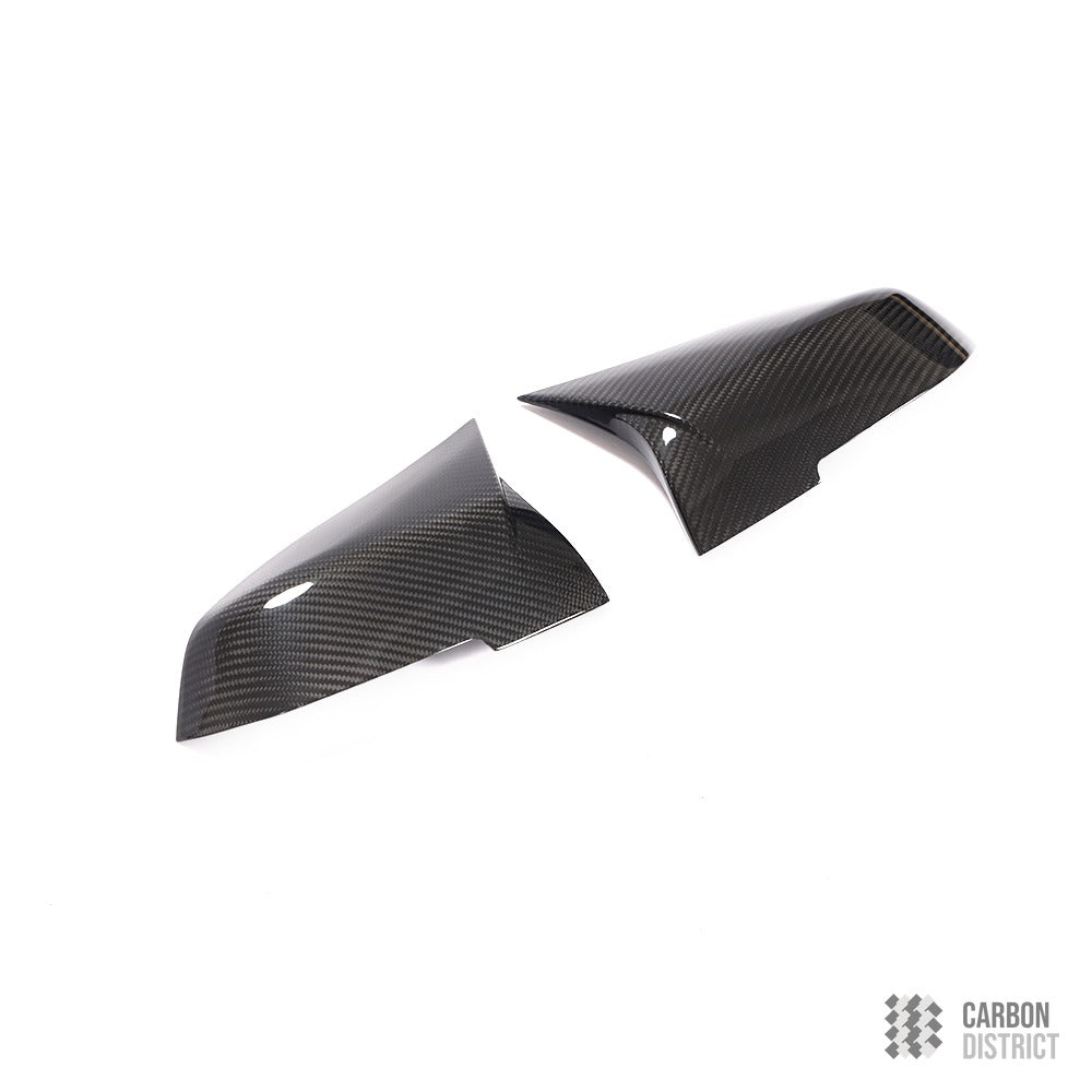 BMW 1/2/3/4 Series (F20-F36) dry carbon fibre mirror caps (M3 Style) — fits 2014-2019