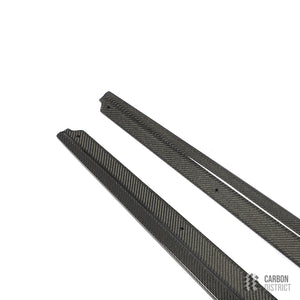 BMW 5 Series (F10) carbon fibre side skirts — made to order in genuine carbon fibre