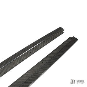 BMW 5 Series (F10) carbon fibre side skirts — full product view