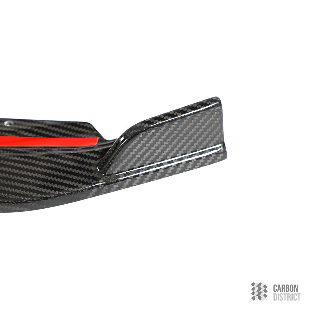 Audi RS3 (8Y) carbon fibre front lip — made to order in genuine carbon fibre