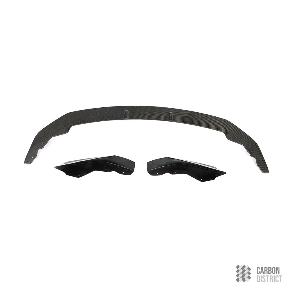 BMW 1 Series (F20) carbon fibre front lip — made to order in genuine carbon fibre