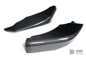 BMW 6 Series (F06/F12/F13) carbon fibre front lip aprons — 3K twill gloss finish