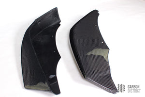 BMW 6 Series (F06/F12/F13) carbon fibre front lip aprons — made to order in genuine carbon fibre