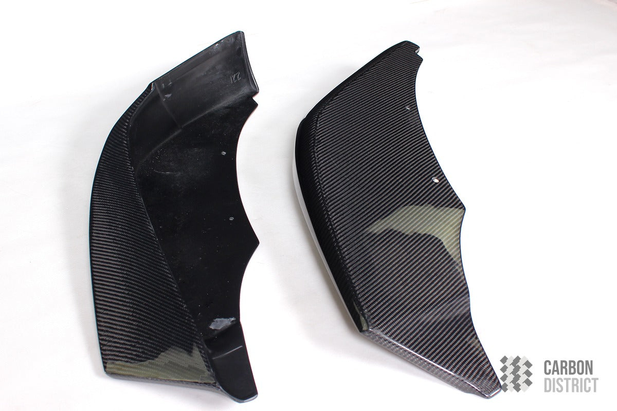 BMW 6 Series (F06/F12/F13) carbon fibre front lip aprons — made to order in genuine carbon fibre