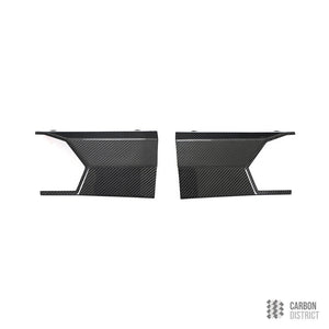 Audi RS6/RS7 (C8) dry carbon fibre rear diffuser — UV-stable gloss finish detail