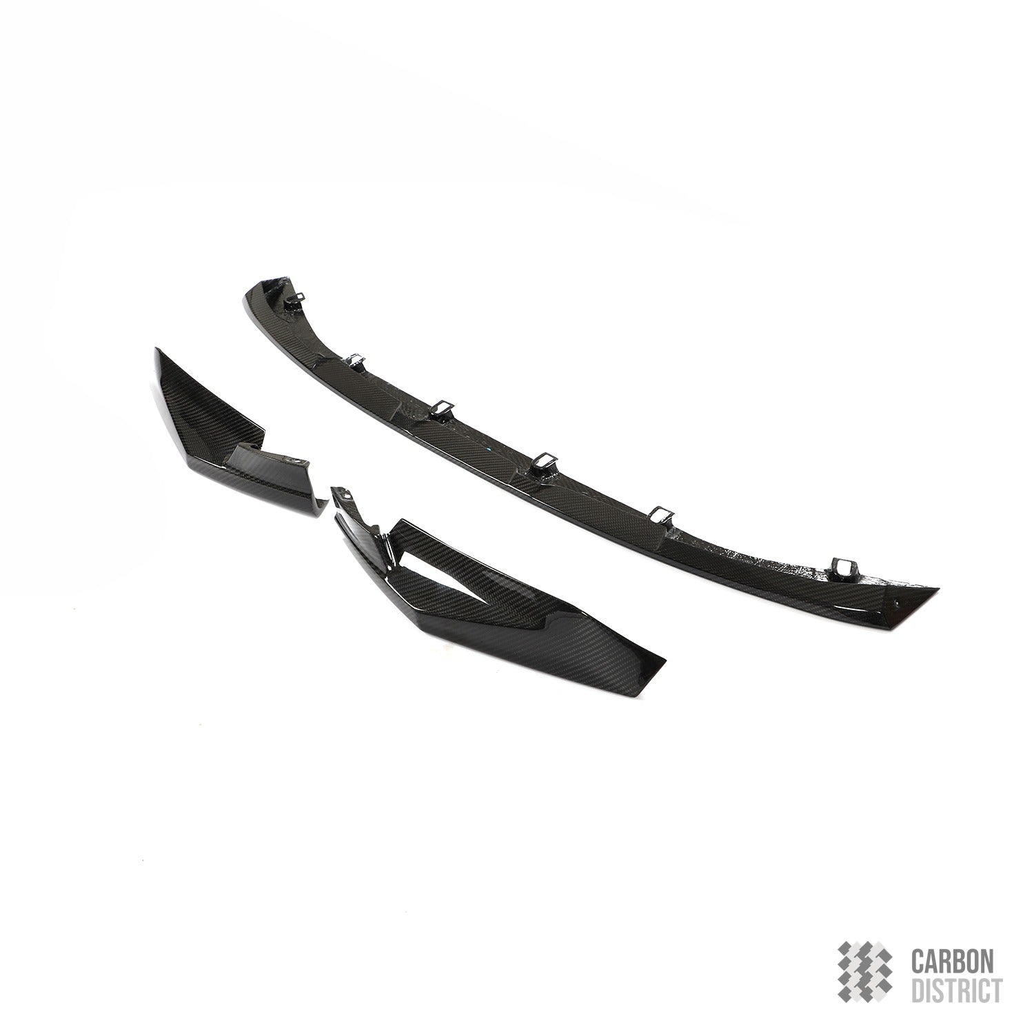 BMW M3/M4 (G80/G82/G83) dry carbon fibre front lip (MP Style) — made to order in genuine carbon fibre
