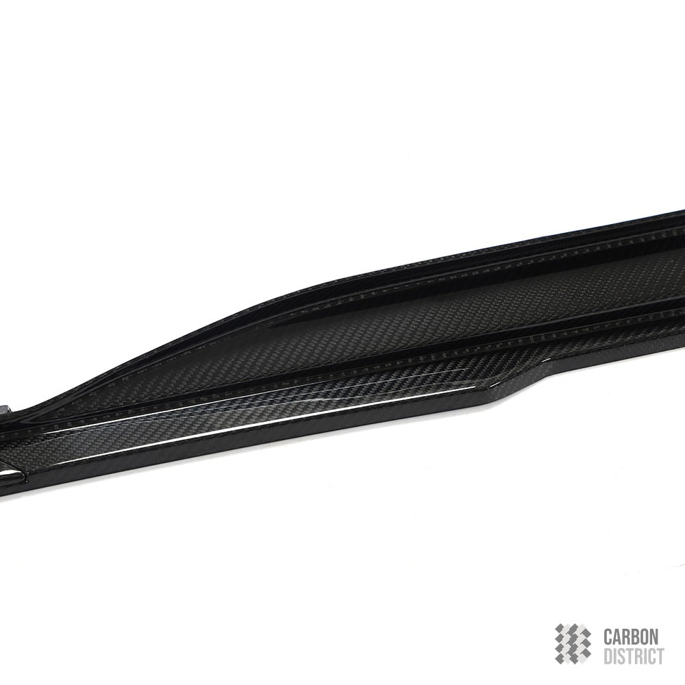 Audi RS6/RS7 (C8) dry carbon fibre side skirts — made to order in genuine carbon fibre